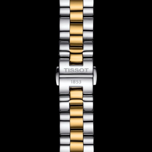 TISSOT T-WAVE T1122102211300 MOP DIAL PVD GOLD STEEL SWISS LADIES WATCH 30MM NEW